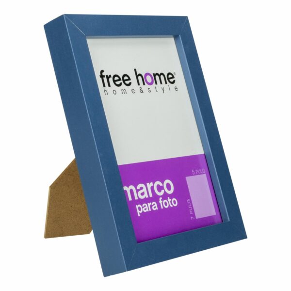 Porta Retrato Liso Azul FREE HOME 5X7" - Imagen 2