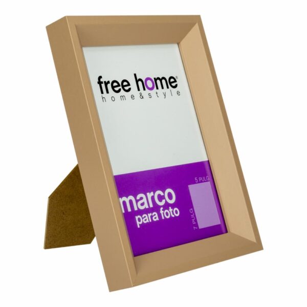 Porta Retrato Liso Rosa FREE HOME 5X7" - Imagen 2