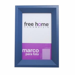 Porta Retrato Marco Liso Azul FREE HOME 4X6"