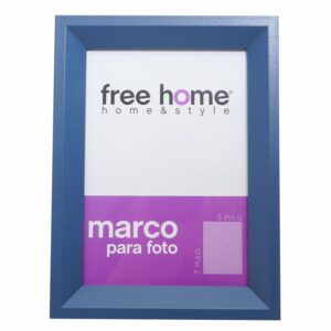 Porta Retrato Marco Liso Azul FREE HOME 5X7"