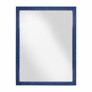 Espejo De Pared Doble Borde Azul FREE HOME 30X40  Cm