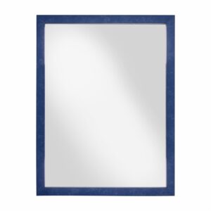 Espejo De Pared Doble Borde Azul FREE HOME 30X40 Cm