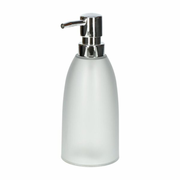 Dispensador De Jabón Gris Con Boquilla Cromada FREE HOME Plastico