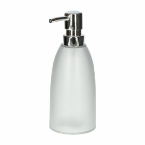 Dispensador De Jabón Gris Con Boquilla Cromada FREE HOME Plastico