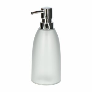 Dispensador De Jabón Gris Con Boquilla Cromada FREE HOME Plastico