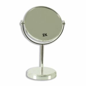 Espejo Plateado Con Pedestal FREE HOME 1 Pieza