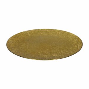 Plato Base Jaspeado Dorado Z&L 33 CM