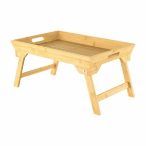 Charola De Servir Con Patas Bambú Z&L 47X32X24 CM