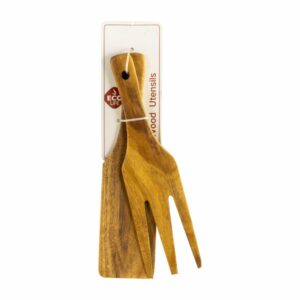 Set De Utencilios Para Ensalada De Bambú ECOLIFE 2 Piezas