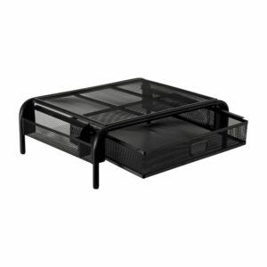 Repisa Para Monitor 2 Divisiones Y Gavetero FLIX Metalico