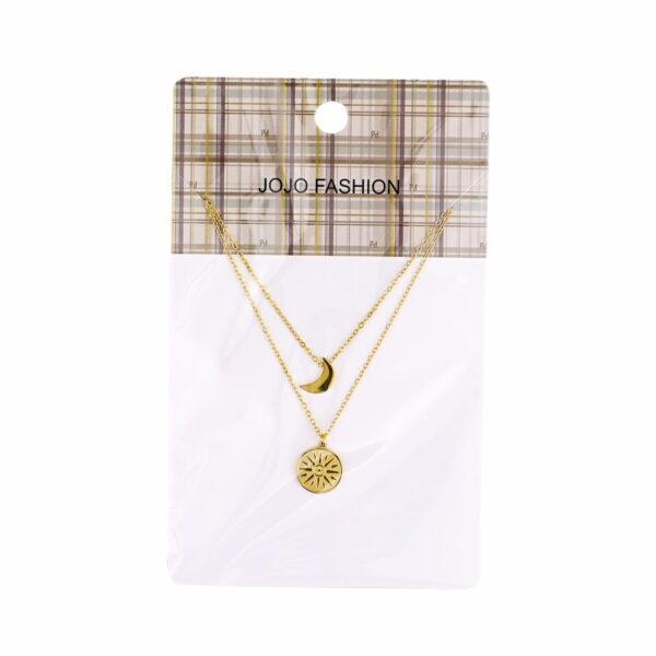 Collar Dijes Sol Y  Luna JOJO FASHION Dorado