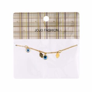 Pulsera Dijes Ojo Y Manos JOJO FASHION Dorado