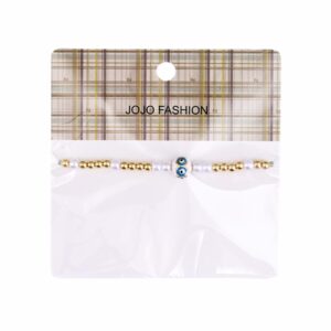 Pulsera Dije Ojo Con Mullos JOJO FASHION Dorado