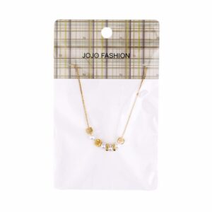 Collar Perlas Y Botones JOJO FASHION Dorado