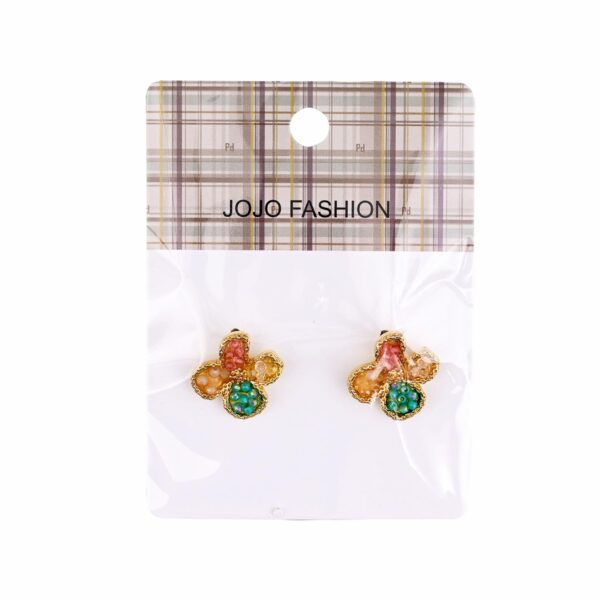 Aretes Diseño Cristal JOJO FASHION Multicolor