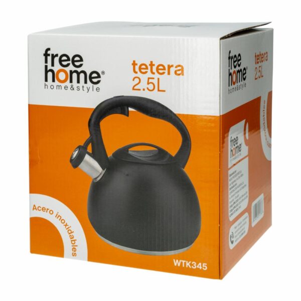 Tetera De Inducción Diseño Chiara Negro FREE HOME 2.5  Litros - Imagen 2