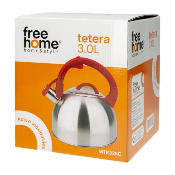Tetera De Inducción Diseño Marie Roja FREE HOME 3  Litros - Imagen 2