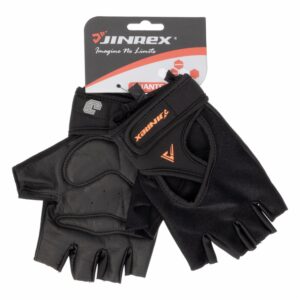 Guante Para Gimnasio Negro Sin Dedos JINREX Talla Pequeno