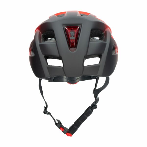 Casco Para Bicicleta Con Luz Y Víscera Corta Rojo MOON 1 Pieza - Imagen 2