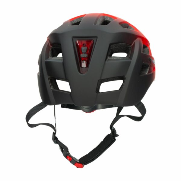 Casco Para Bicicleta Con Luz Y Víscera Corta Rojo MOON 1 Pieza - Imagen 2