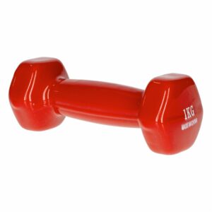Pesa Mancuerna Vinilo Rojo TRY & DO 1 Kg