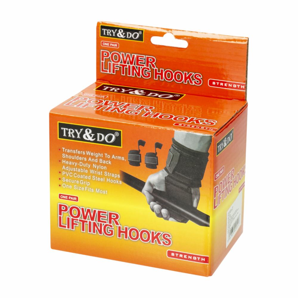 Ganchos Para Levantamiento De Pesas TRY & DO 2 Piezas - Imagen 3