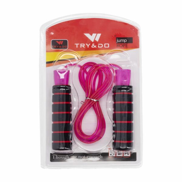 Cuerda Para Saltar Plástica Mango Suave TRY & DO 1 Pieza
