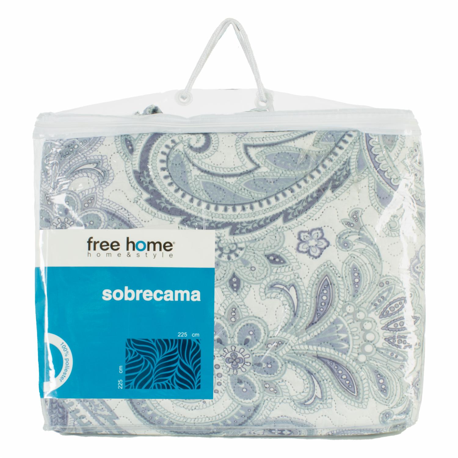 Sobrecama Lauren Azul FREE HOME - Imagen 2