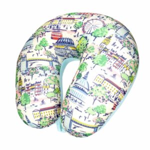 Cojín De Cuello Estampado Celeste BEWALKER