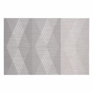 Individual Franjas Triángulos Beige FREE HOME Rectangular