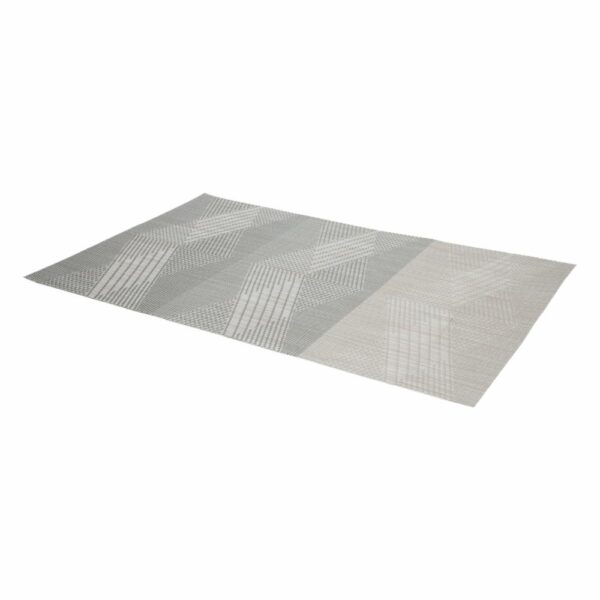 Individual Franjas Triángulos Beige FREE HOME Rectangular - Imagen 2