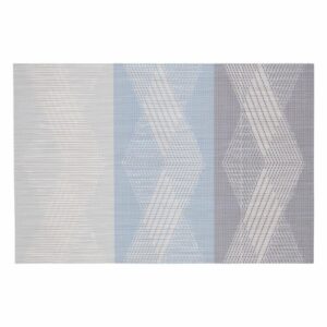 Individual Franjas Triángulos Azul FREE HOME Rectangular