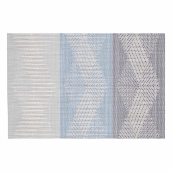 Individual Franjas Triángulos Azul FREE HOME Rectangular