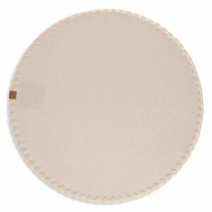 Individual Texturizado Beige Con Borde FREE HOME Redondo
