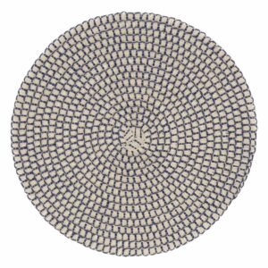 Individual Tejido Pequeño Azul FREE HOME Redondo