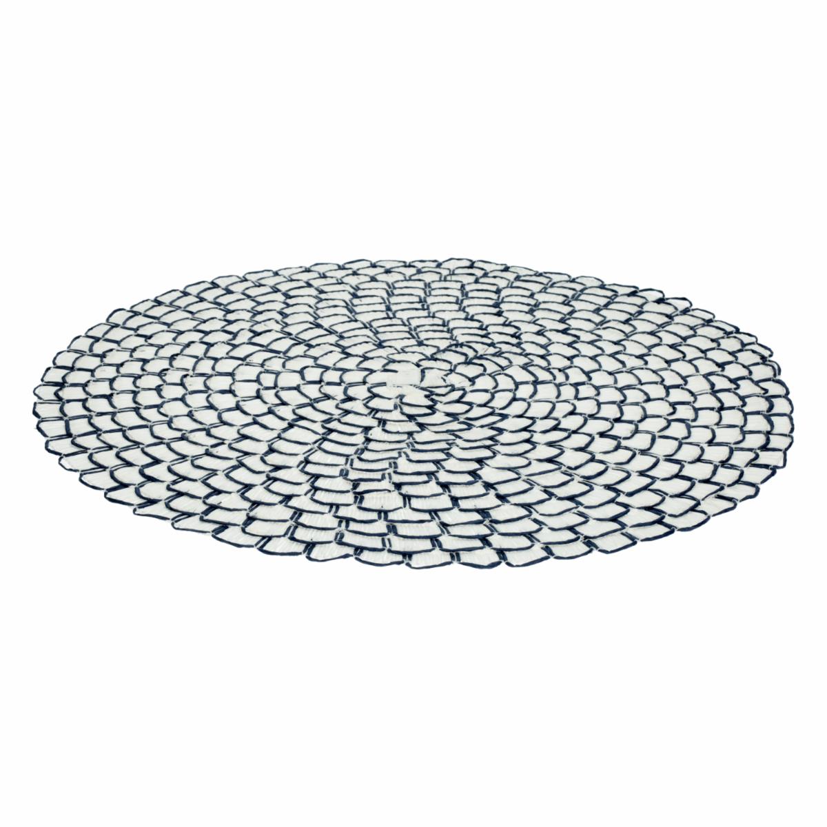 Individual Tejido Grande Azul FREE HOME Redondo - Imagen 2