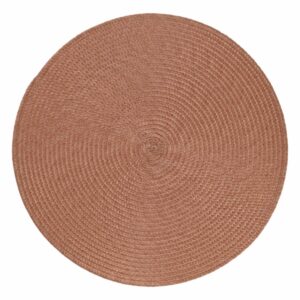 Individual Redondo Básico Tejido Terracota FREE HOME 38 Cm