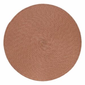 Individual Redondo Básico Tejido Terracota FREE HOME 38 Cm