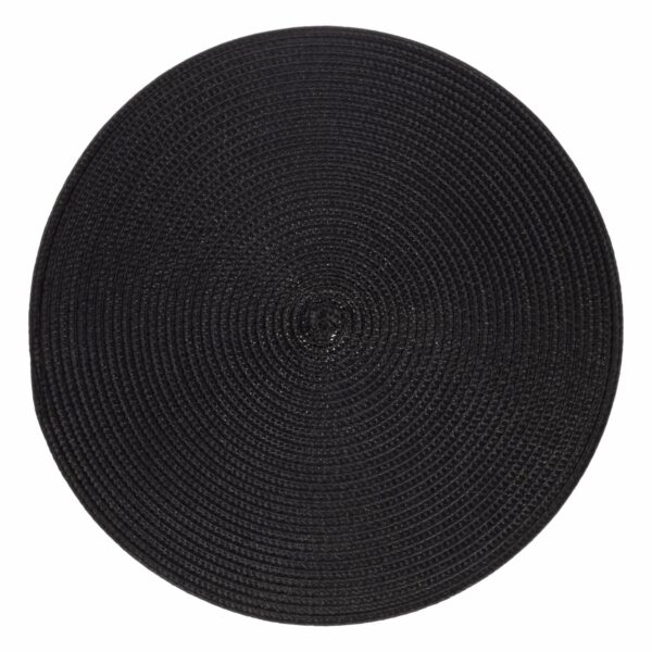 Individual Redondo Básico Negro FREE HOME 38 Cm