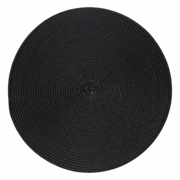 Individual Redondo Básico Negro FREE HOME 38 Cm