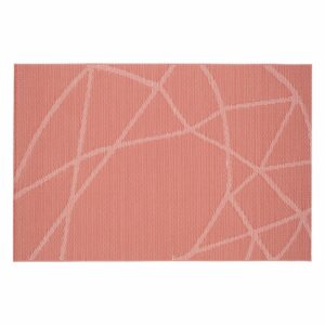 Individual Lineas Cruzadas Rojo FREE HOME Rectangular
