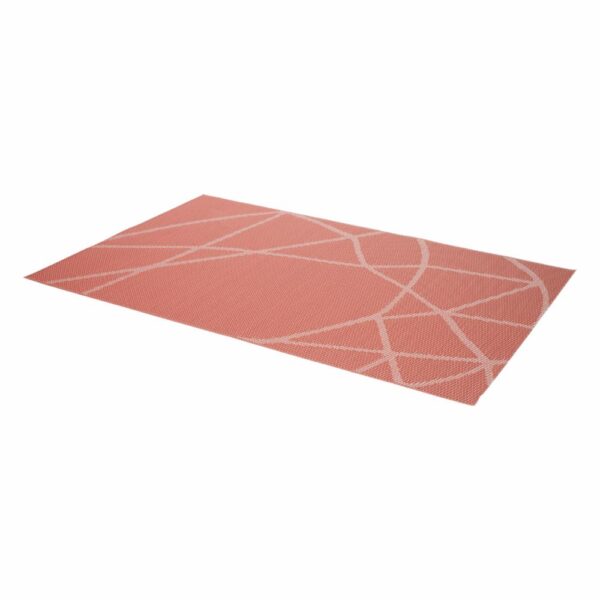 Individual Lineas Cruzadas Rojo FREE HOME Rectangular - Imagen 2