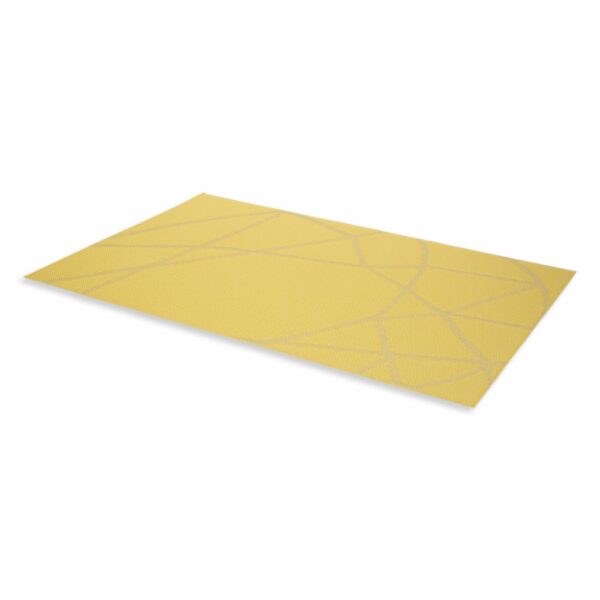 Individual Lineas Cruzadas Amarillo FREE HOME Rectangular - Imagen 2