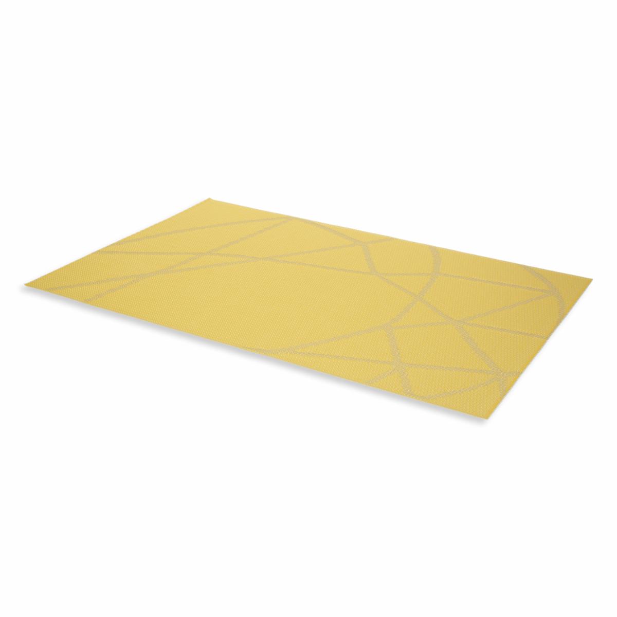 Individual Lineas Cruzadas Amarillo FREE HOME Rectangular - Imagen 2