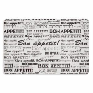 Individual Bon Appetiti Blanco Negro FREE HOME Rectangular