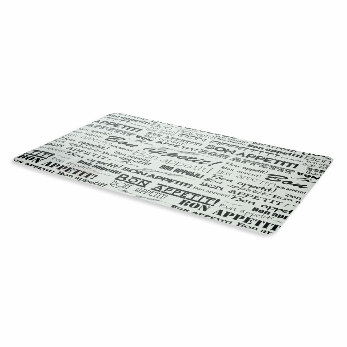 Individual Bon Appetiti Blanco Negro FREE HOME Rectangular - Imagen 2