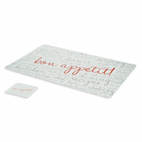 Set De Individuales Con Portavasos Bon Apetit FREE HOME X 4 Uds - Imagen 3