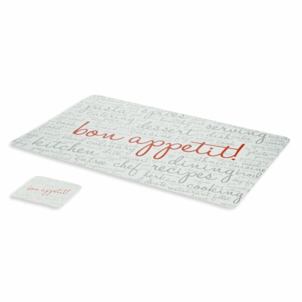 Set De Individuales Con Portavasos Bon Apetit FREE HOME X 4 Uds - Imagen 3