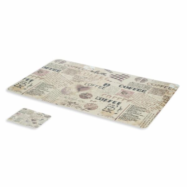 Set De Individuales Con Portavasos Café FREE HOME X 4 Uds - Imagen 3