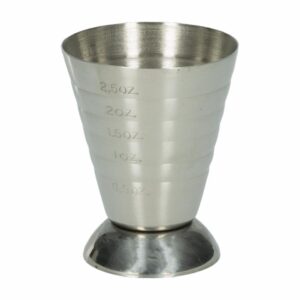 Vaso Coctelero Medidor Plateado FREE HOME 75 Ml